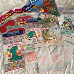 Vintage 90s and 200s Children’s Party Supplies